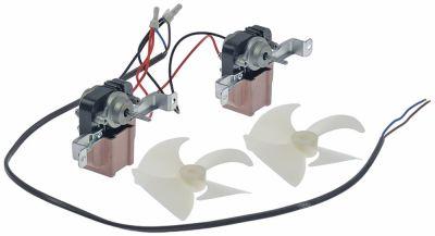 Ventilatormotor 10W 220-240V H 76mm L 75mm B 62mm Akselængde 25mm 50Hz Akse ø 4mm