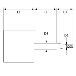 Ventilatormotor Type 1061.1950 220-240V 50Hz Faser 1 900/1400o/min L1 123mm L2 77mm L3 30mm