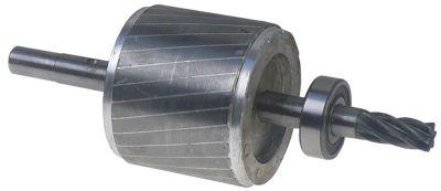 Rotor ø 65mm Maskine til crushed ice Aksel ø 13mm Aksellængde 180mm