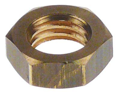 Sekskantmøtrik Gevind M11x1,75 Messing H 6mm SW 17 DIN/ISO DIN 934 / ISO 4032/8673 VPE 1Stk.