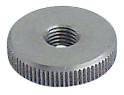 Riflet fingermøtrik Gevind M8x1 CNS ø 25mm H 6mm