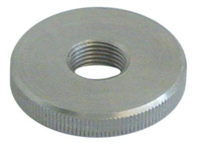 Riflet fingermøtrik Gevind M12x1 CNS ø 35mm H 6mm