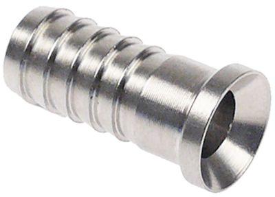 Nippel AFG CNS DN 72mm til slange ID 98mm Tylle ø 10mm Tyllelængde 18mm