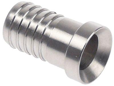 Nippel AFG CNS DN 10mm til slange ID 13mm Tylle ø 136mm Tyllelængde 18mm