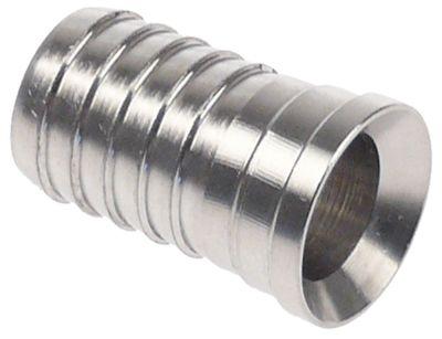 Nippel AFG CNS DN 10mm til slange ID 13mm Tylle ø 136mm Tyllelængde 18mm
