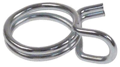 Trådklemme Stål galvaniseret ø 9,3-9,8mm Trådtykkelse ø 1mm VPE 100Stk.