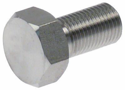 Skrue Gevind M12x1,25 INOX SW 19 Gevind L 18mm VPE 1 Stk. Hovedtykkelse 86mm