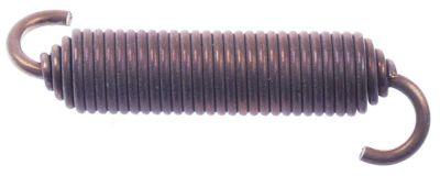 Trækfjeder ø 13mm Samlet længde 78mm Trådtykkelse ø 25mm L1 14mm L2 50mm L3 14mm