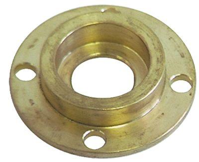 Flange Messing UD ø 60mm Materialestyrke 3mm til ventilatormotor Indv.-ø 1 30mm Indv.-ø 2 20mm