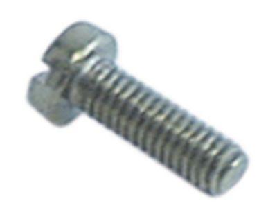 Skrue med fladt hoved DIN 84/ISO 1207 Gevind M4 L 145mm CNS Holder Kærv Gevind L 12mm VPE 1 Stk.