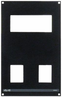 Frontblænde L 164mm B 103mm sort Materialestyrke 3mm til elektronikregulering
