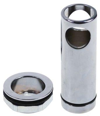 Afløbsventil UD ø 45mm Gevind M36x2 ID ø 30mm H 80mm SW 41 komplet med overløbsrør