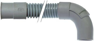 Afløbsslange L 1500mm D1 ø 21mm D2 ø 21mm