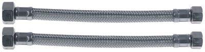 Fleksibel slange CNS-væv lige-lige DN8 L 230mm Tilslutninger 3/8