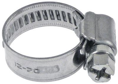 Spændebånd W4 Ø 12-20 mm.th 9mm Qty 10 pcs 
