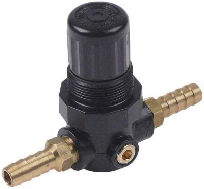 Trykreduktionsventil Tilslutning Slange ø10mm Indstillingsområde 0,3-3,5bar p max 10bar Messing