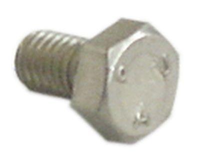 Sekskantskrue DIN 933 / ISO 4017 Gevind M6 CNS SW 10 Gevind L 10mm VPE 1 Stk.