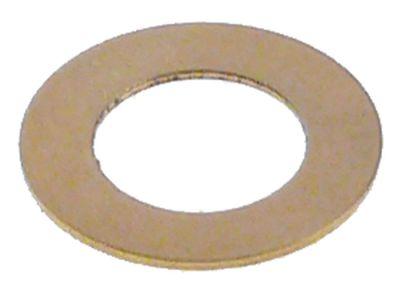 Underlagsskive ID ø 8mm UD ø 14mm Messing Materialestyrke 5mm VPE 1 Stk.
