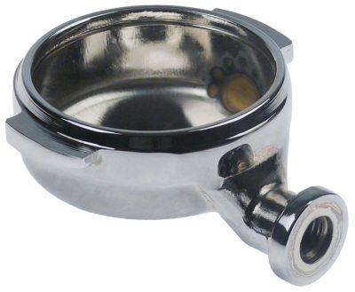 Siholder Messing forkromet ID ø 62mm Greb M12x1,75 Håndtag lige Hul ø 17mm Fastgørelse ø 83m
