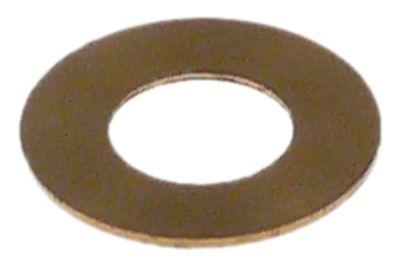 Underlagsskive ID ø 7mm UD ø 14mm Messing Materialestyrke 5mm VPE 1 Stk.