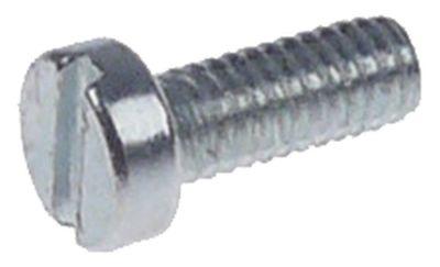 Cylinderhovedskrue Gevind M4 Stål galvaniseret Holder Kærv Gevind L 10mm VPE 1 Stk. Hoved 7mm