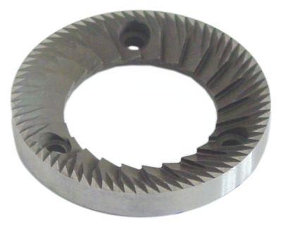 Kværnskivepar ID ø 38mm H 9mm D1 ø 64mm Hul ø 5mm Boring ø 8mm Fastgørelse ø 50 lige