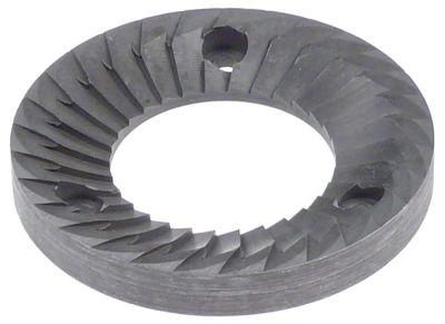 Kværnskivepar ID ø 35mm H 9mm D1 ø 66mm Hul ø 45mm Boring ø 73mm Fastgørelse ø 50 lige