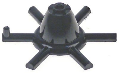 Stjerne ø 107mm H 39mm Hul ø 8mm IP oppe