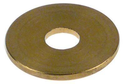 Underlagsskive ID ø 61mm UD ø 20mm Messing Materialestyrke 16mm til kaffemaskinehane
