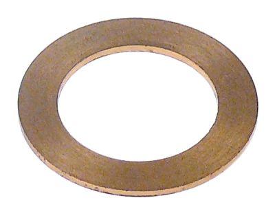 Underlagsskive ID ø 21mm UD ø 32mm Messing Materialestyrke 12mm VPE 1 Stk.