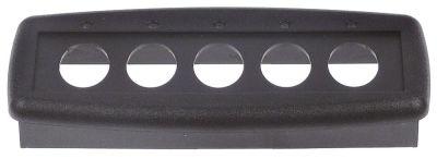 Blænde L 112mm B 40mm Plastik sort oval passer til 1d5
