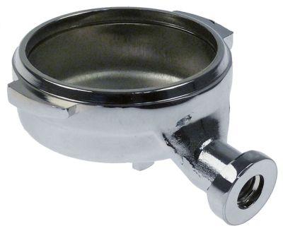 Siholder Messing forkromet ID ø 62mm Greb M12x1,75 Arm skråtstående Hul ø 17mm Fastgørelse ø