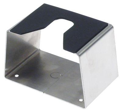 Holder CNS/gummi H 65mm B 90mm til siholder D 70mm