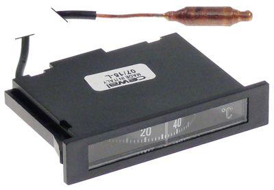 Termometer Kapillærrør 1700mm Føler ø 6mm Indbygningsmål 62x11mm Føler L 25mm 0 til +120°