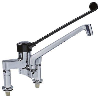single lever bridge mixer tap projection 250mm spout height 290mm connection 3/4