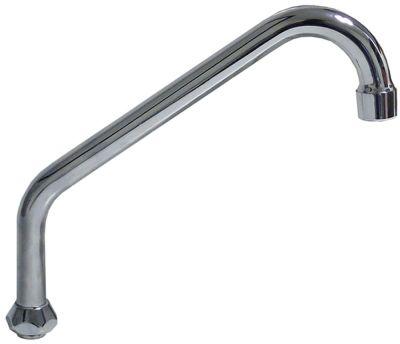 HU-udløb Rør ø 18mm Rustfrit stål GEV Serie CLASSIC Udhæng 200mm Udløbshøjde 130mm