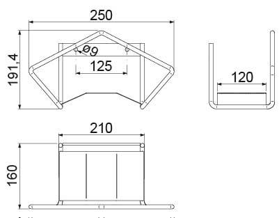 Slangeholder Rustfrit stål