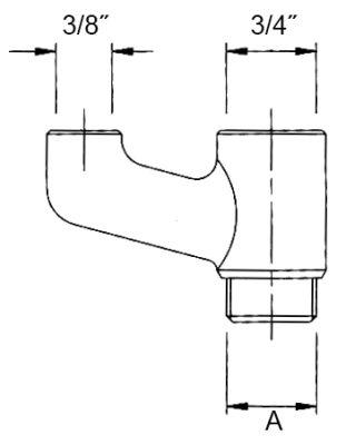 Armaturholder Gevind 1/2