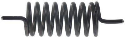 Drejefjeder L1 25mm L2 90mm L3 25mm ø 43mm Trådtykkelse ø 5mm IP venstre