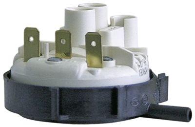 Pressostat Trykområde 60/40mbar Tilslutning 6mm ø 58mm Tryktilslutning horisontal Spuleteknik