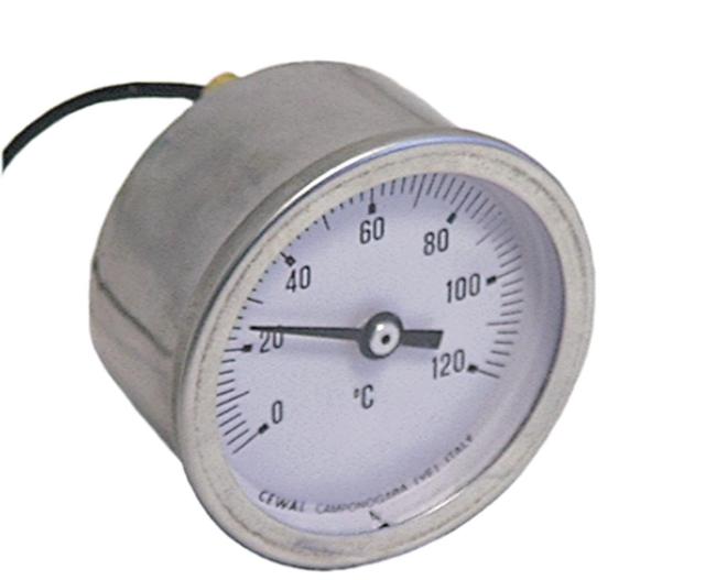 Termometer  0-120 °c. ø52mm