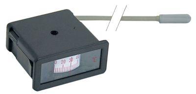 Termometer Kapillærrør 2500mm Føler ø 6mm Indbygningsmål 58x25,5mm Føler L 30mm