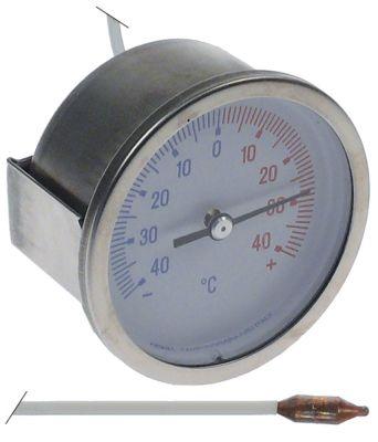 Termometer Kapillærrør 1500mm Føler ø 85mm Indbygning ø 60mm T.maks. 40°C Føler L 30mm