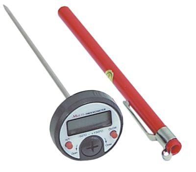 Indstikstermometer ø 35mm L 139mm Føler L 120mm NTC -50 til +300°C Visning digital