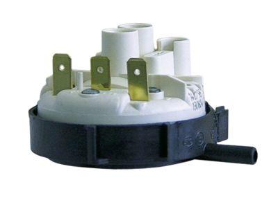 Pressostat Trykområde 180/70mbar Tilslutning Fladstik 6,3 mm ø 58mm