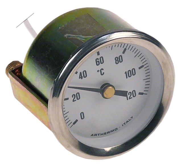 thermometer mounting ø 52mm t.max. 120°C0 up to +120°C probe ø 6mm probe L 40mm