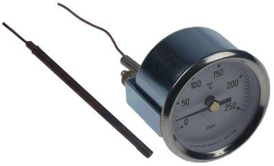 Termometer Kapillærrør 1330mm Føler ø 4mm Indbygning ø 52mm T.maks. 250°C Føler L 74mm