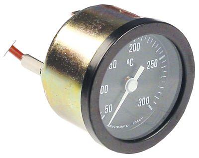 Termometer Føler ø 6mm Indbygning ø 52mm T.maks. 300°C Føler L 25mm 50-300°C