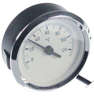 Termometer Kapillærrør 720mm Føler ø 85mm Indbygning ø 60mm T.maks. 120°C Føler L 15mm