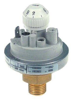 Pressostat Trykområde 10-50mbar Tilslutning 1/4